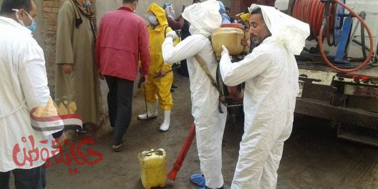 الطب البيطري تشارك فى تطهير وتعقيم 1739 موقع ومنشاة