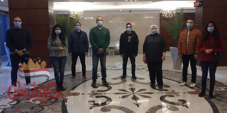 اللمسات النهائية لتدريبات المتطوعين بصالة العاصمة الادارية لبطولة العالم لكرة اليد