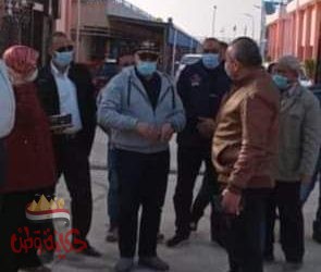 العمل بمشروعات مياه الشرب بكوم القناطر بأبوحمص