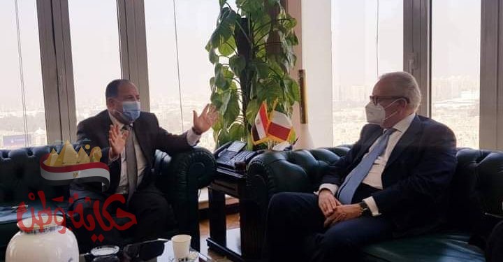 معيط يلتقي بالسفير الإيطالى بالقاهرة