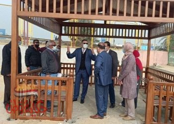 رئيس جامعة بنها يتفقد مشروع تجديد الملاعب ونادي أعضاء هيئة التدريس