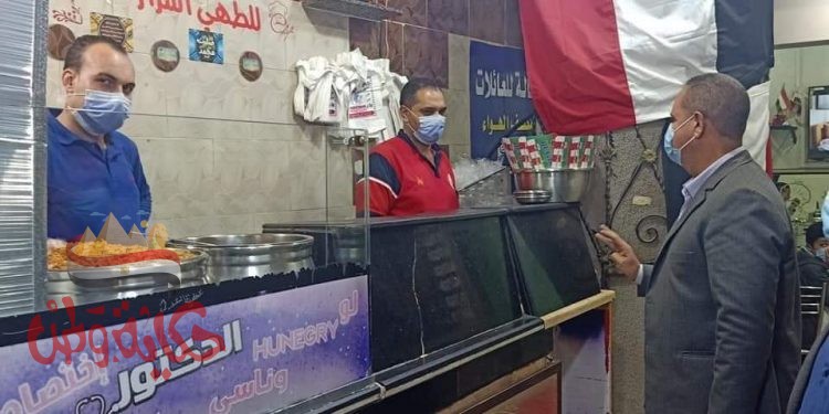 غلق وتشميع المحال التجارية المخالفه بمدينة قلين