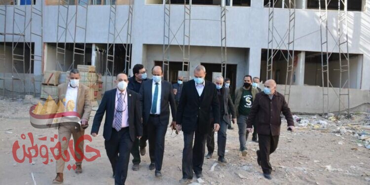 الهجان يتفقد أعمال إنشاء مستشفى القناطر المركزي ومستشفى الحروق بمدينة القناطر الخيرية