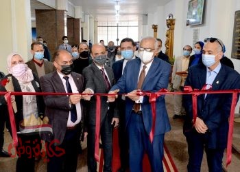 افتتاح تطوير مدرج المهدى بكلية التجارة بجامعة المنصورة