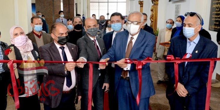 افتتاح تطوير مدرج المهدى بكلية التجارة بجامعة المنصورة