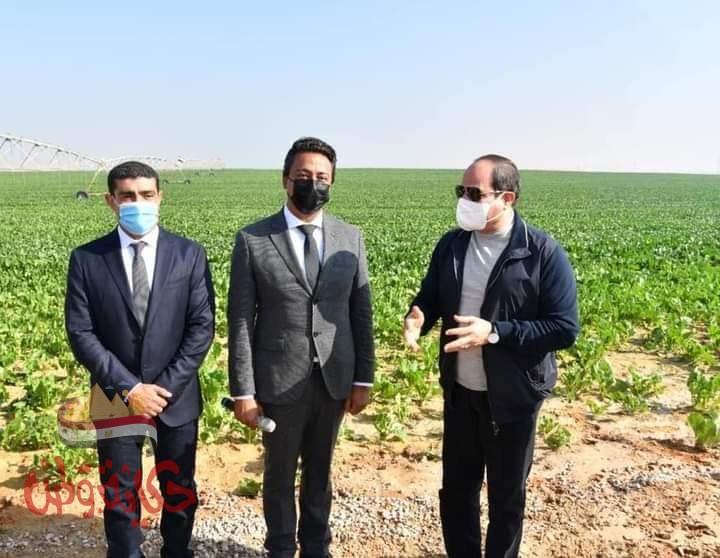 الرئيس السيسى : مشروع مستقبل مصر استراتيجية لتعظيم فرص الإنتاج الزراعى