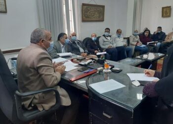 إجتماع موسع لرئيس الإدارة المركزية لرى البحيرة مع مديرى العموم