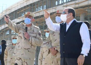 تفقد السيسي للعاصمة الادارية الجديدة