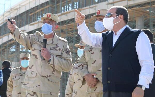 تفقد السيسي للعاصمة الادارية الجديدة