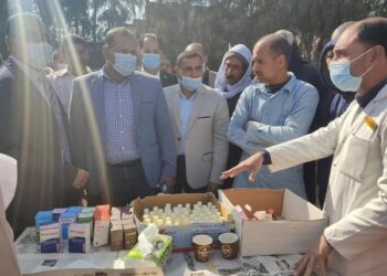 تنفيذ قافلة سكانية شاملة بقرية ابوالشقاف  بحوش عيسى احدى قرى المبادرة