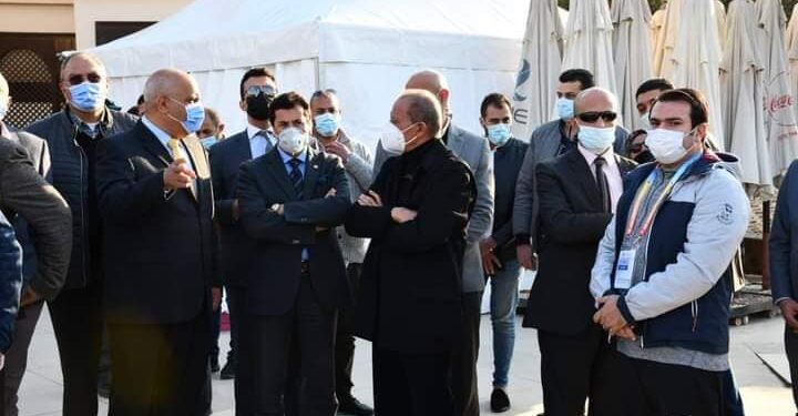 وزير الرياضة يحضر منافسات اليوم الأول من بطولة كأس العالم للرماية