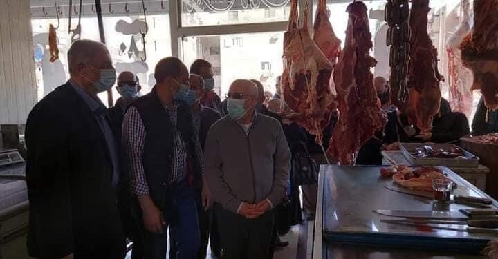 الغضبان: يتفقد إحدي منافذ توزيع اللحوم