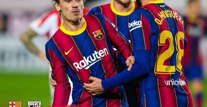 برشلونة يفوز علي بيلباو بالليغا