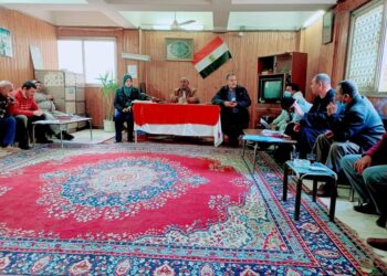 مناقشة اهم الاعمال باجتماع مديري الجمعيات ورؤساء الاقسام بابشواي الزراعيه .