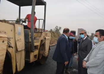 محافظ القليوبية يتابع أعمال تطوير ورصف الميادين بعدد من مدن المحافظة