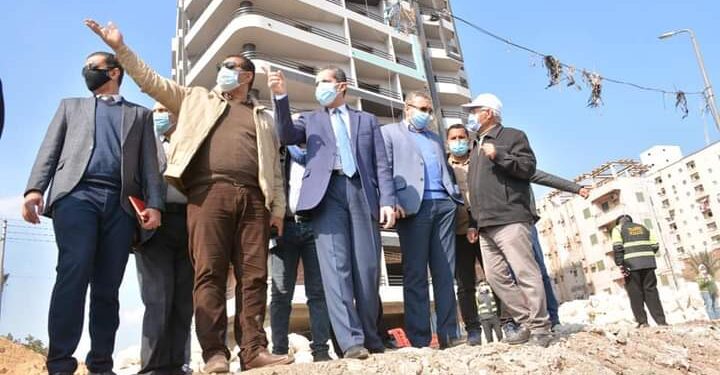 تفقد أعمال التطوير بمدينة طنطامحافظ الغربية ونائبه