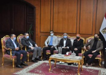 وفد حياة كريمة فى ضيافة رئيس جامعة كفر الشيخ