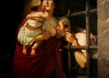 حكاية لوحة ( مُرضعة أبيها )