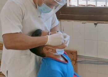 القوافل الطبية للجامعة البريطانية  تصل وتقدم خدماتها  للأماكن الأكثر احتياجاً بسيناء