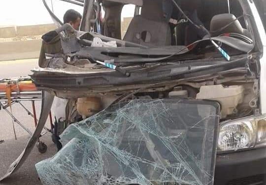 عاجل  حادث علي طريق القطامية ينتج عنه 34 مصاب