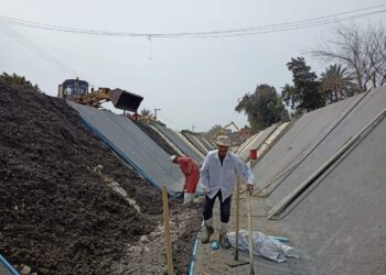 اعمال تاهيل بترعة المقدام بدائرة الاداره العامه لرى جنوب الدقهليه