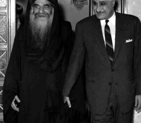 إحتفال الكنيسه القبطية الإرثوذكسيه باليوبيل الذهبي لرحيل البابا كيرلس السادس