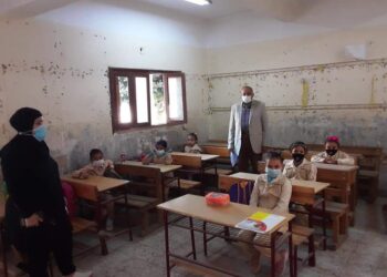 وسط أجراءات أحترازية مشددة .. أنتظام الدراسة ببني سويف