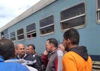 اصطدام قطار الإسكندرية مطروح بسيارة نقل عند مزلقان مرغم