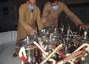 غلق 11 مقهى لتقديم الشيشة وعدم الإلتزام بالإجراءات الاحترازية