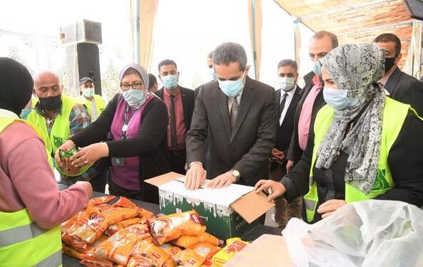 تعبئة ٧٠٠٠ كرتونة ضمن حملة مصر الخير لإفطار صائم بمحافظات الدلتا