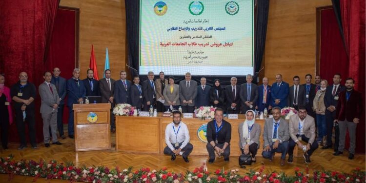 جامعة الفيوم تحصل على المركز الثالث في ملتقى تبادل عروض تدريب الطلاب على مستوى الجامعات العربية