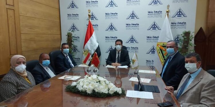 التعاون أون لاين لمنح درجات علمية مزدوجة بين جامعة بنها ووهان للتكنولوجيا بالصين.