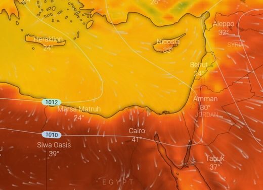 طقس شديد الحرارة اليوم وانخفاض طفيف من الغد