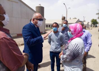 محافظ قنا يتفقد مشروعات الأمن الغذائي بالمعنا بمدينة قنا