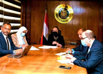 وزيرة التجارة والصناعة تبحث مع مسئولى شركة نيسان العالمية خطط الشركة الإستثمارية فى السوق المصرى .