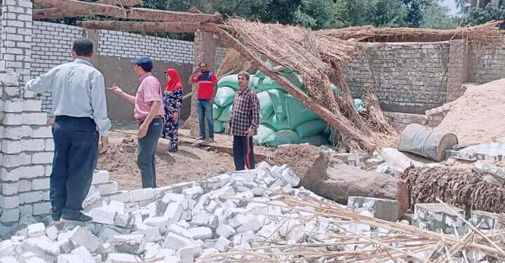 إزالة حالة تعدي ورفع تشوينات في زمام جمعيه ابوجنشو