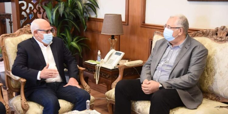 محافظ بورسعيد يستقبل وزير الزراعة واستصلاح الأراضى.