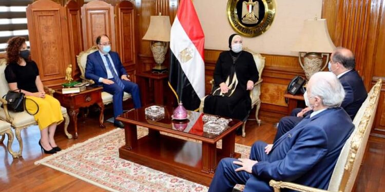 “نيفين جامع ” تبحث مع رئيس المجلس الاقتصادى والإجتماعى اللبنانى