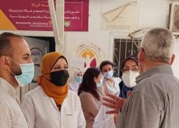 وكيل صحة الغربية يتفقد مراكز تلقى لقاح كورونا بمستشفي ابيار المركزي.