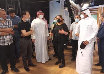 بالصور .. وفد سعودي رفيع المستوى في ضيافة التلفزيون المصري