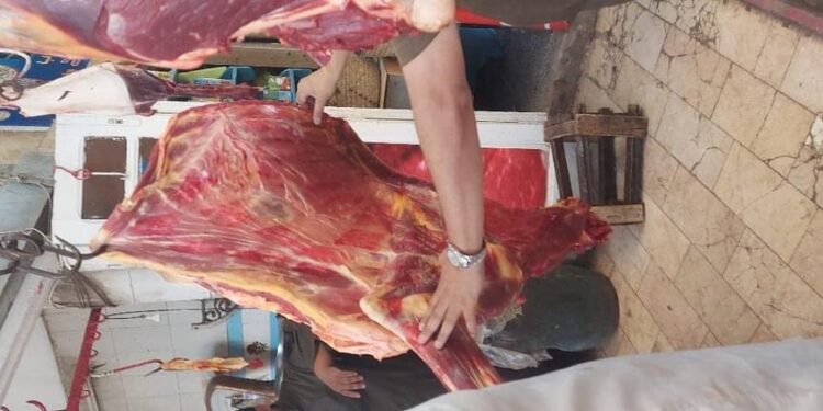 ضبط محلات جزارة بها لحوم فاسدة واختتم مزوره بكفر الزيات غربية