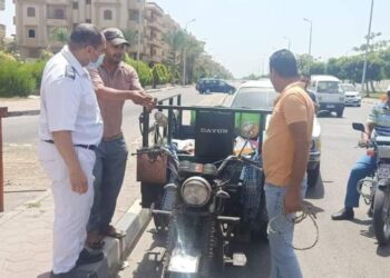 جهاز “دمياط الجديدة” ينفذ حملة على مركبات “التوك توك”بالمدينة بالتعاون مع الشرطة.