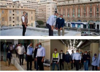 خالد العناني يتفقد آخر مستجدات أعمال مشروع ترميم وتطوير المتحف اليوناني الروماني