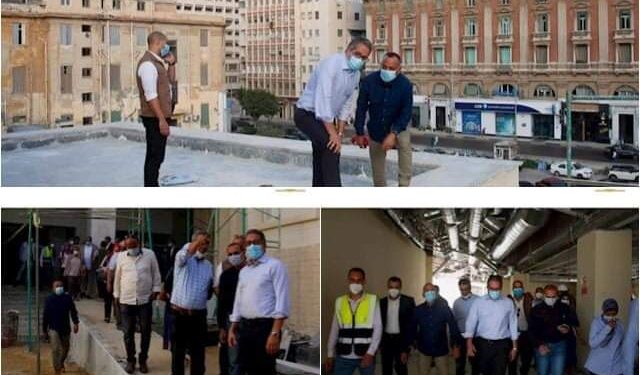 خالد العناني يتفقد آخر مستجدات أعمال مشروع ترميم وتطوير المتحف اليوناني الروماني