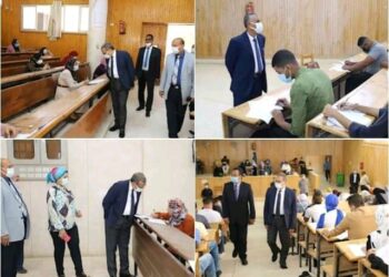 جولة تفقدية للمتابعة اليومية للامتحانات بكليات الحقوق و الآداب و الاثار