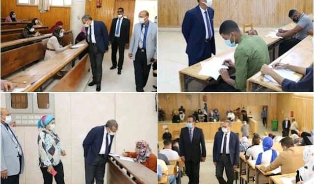 جولة تفقدية للمتابعة اليومية للامتحانات بكليات الحقوق و الآداب و الاثار