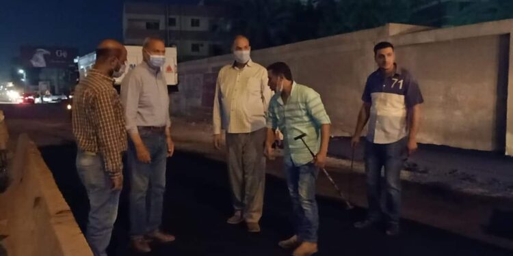 الهجان يتفقد رفع الإشغالات على الطريق الزراعي ورصف شوارع مدينة قليوب.