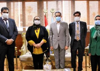 محافظ الغربية يستقبل وفد وزارة التنمية المحلية لافتتاح مقر وحدة السكان بديوان عام المحافظة