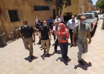 لجان المرور تتفقد إجراءات مواجهة كورونا بمستشفى بسيون بالغربية