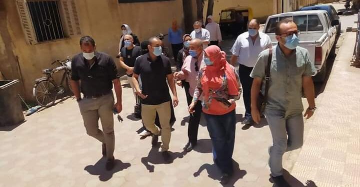 لجان المرور تتفقد إجراءات مواجهة كورونا بمستشفى بسيون بالغربية